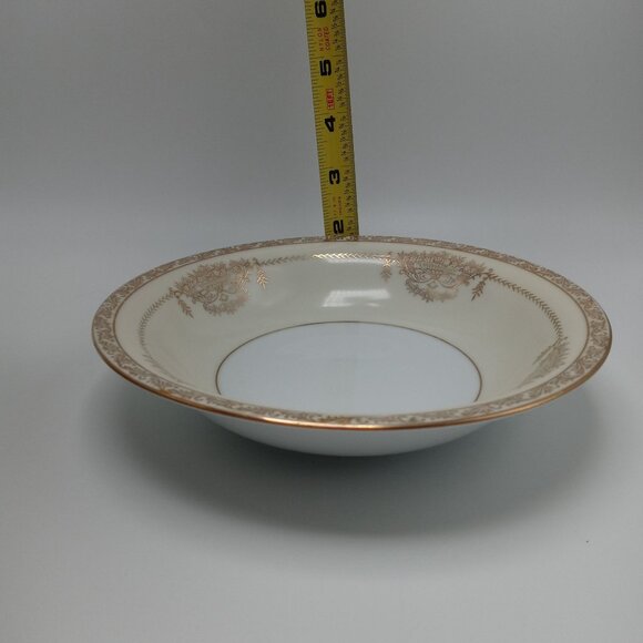 Noritake Bancroft Gold Trimmed Floral Basket Bowl 5481 Vintage - Picture 4 of 15